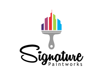 Signature Paintworks  logo design by mletus