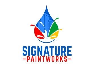 Signature Paintworks  logo design by b3no