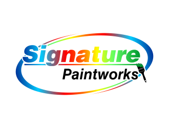 Signature Paintworks  logo design by beejo