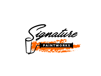 Signature Paintworks  logo design by SOLARFLARE