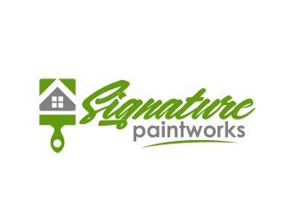 Signature Paintworks  logo design by serprimero