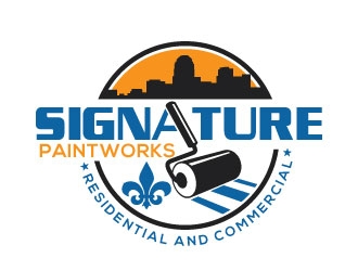 Signature Paintworks  logo design by invento