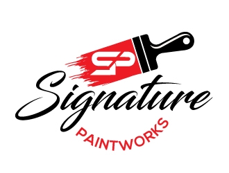 Signature Paintworks  logo design by Upoops