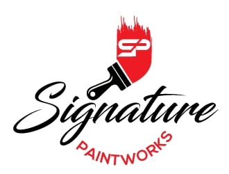 Signature Paintworks  logo design by Upoops