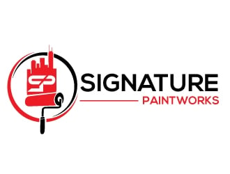 Signature Paintworks  logo design by Upoops