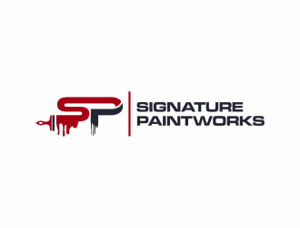 Signature Paintworks  logo design by santrie