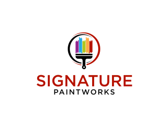 Signature Paintworks  logo design by ammad