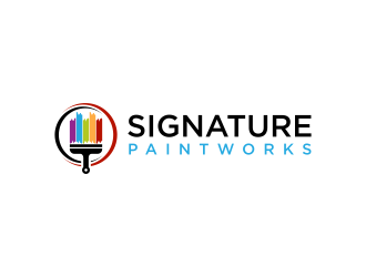 Signature Paintworks  logo design by ammad