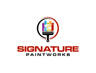 Signature Paintworks  logo design by ammad