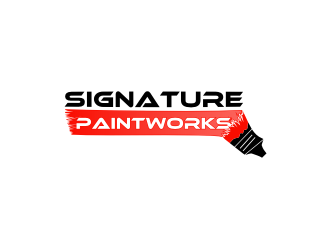 Signature Paintworks  logo design by sodimejo