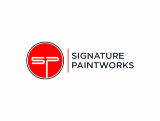 Signature Paintworks  logo design by ammad