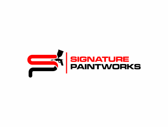 Signature Paintworks  logo design by ammad