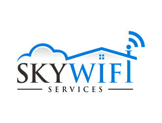 Sky Wifi Services logo design by creator_studios