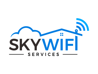 Sky Wifi Services logo design by creator_studios