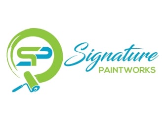 Signature Paintworks  logo design by Upoops