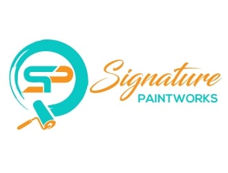 Signature Paintworks  logo design by Upoops