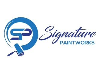 Signature Paintworks  logo design by Upoops