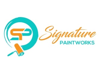 Signature Paintworks  logo design by Upoops