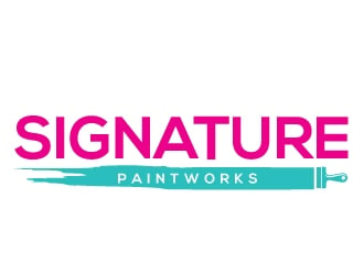 Signature Paintworks  logo design by Upoops