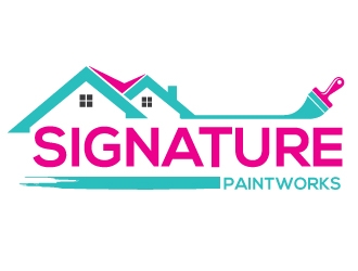 Signature Paintworks  logo design by Upoops