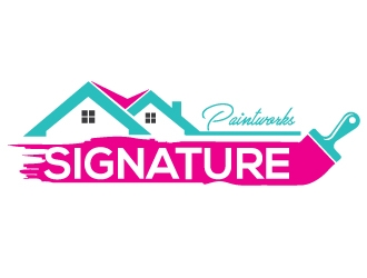 Signature Paintworks  logo design by Upoops