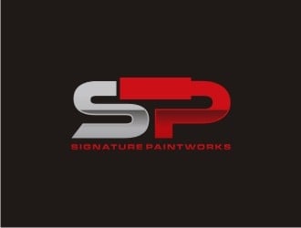 Signature Paintworks  logo design by sabyan