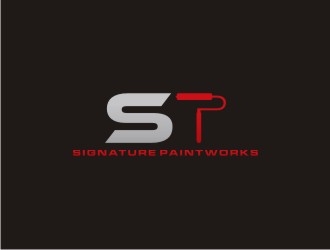 Signature Paintworks  logo design by sabyan