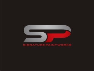 Signature Paintworks  logo design by sabyan