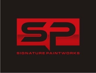 Signature Paintworks  logo design by sabyan