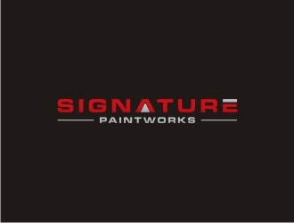 Signature Paintworks  logo design by sabyan