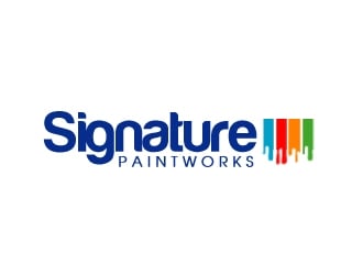 Signature Paintworks  logo design by ElonStark