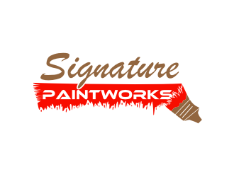 Signature Paintworks  logo design by sodimejo