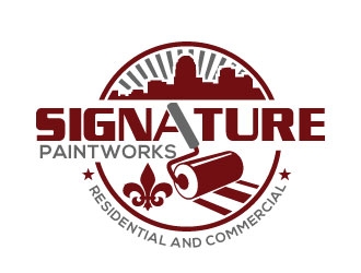 Signature Paintworks  logo design by invento