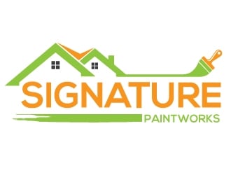 Signature Paintworks  logo design by Upoops