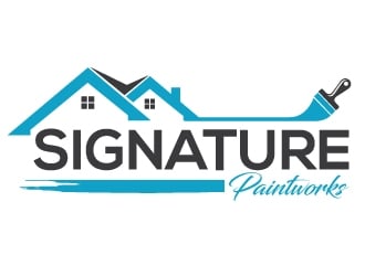 Signature Paintworks  logo design by Upoops