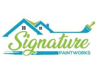 Signature Paintworks  logo design by Upoops