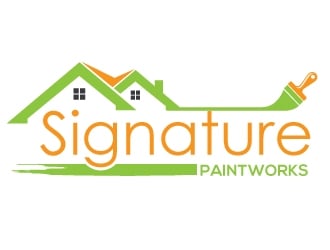 Signature Paintworks  logo design by Upoops