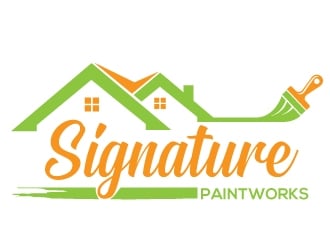 Signature Paintworks  logo design by Upoops