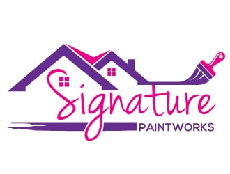 Signature Paintworks  logo design by Upoops