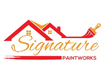 Signature Paintworks  logo design by Upoops