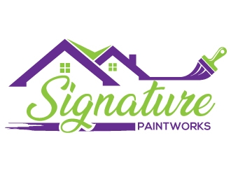 Signature Paintworks  logo design by Upoops