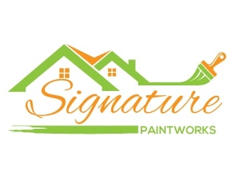 Signature Paintworks  logo design by Upoops