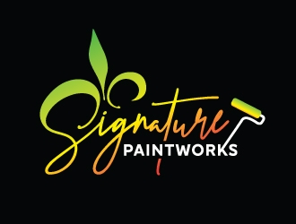 Signature Paintworks  logo design by REDCROW