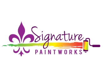 Signature Paintworks  logo design by REDCROW