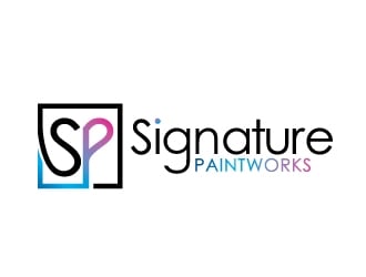 Signature Paintworks  logo design by REDCROW