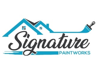 Signature Paintworks  logo design by Upoops