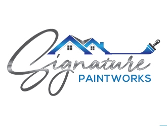 Signature Paintworks  logo design by Upoops