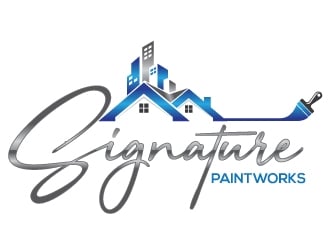 Signature Paintworks  logo design by Upoops