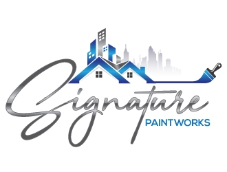 Signature Paintworks  logo design by Upoops