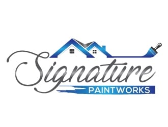 Signature Paintworks  logo design by Upoops